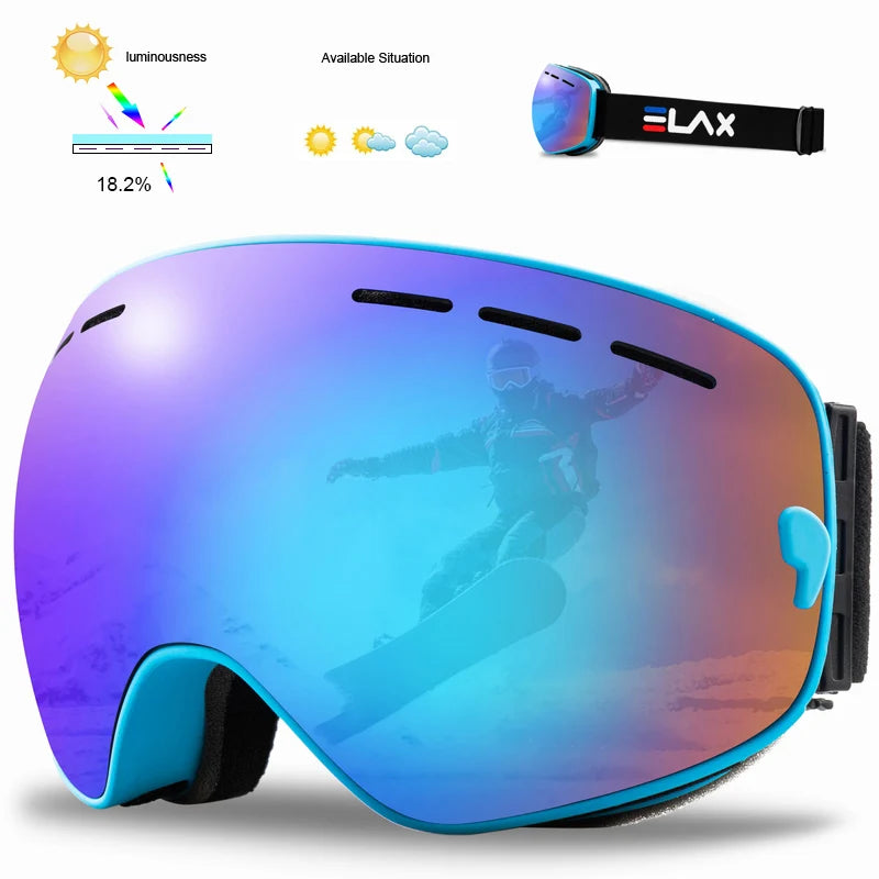 Masque de ski anti-UV et anti-buée