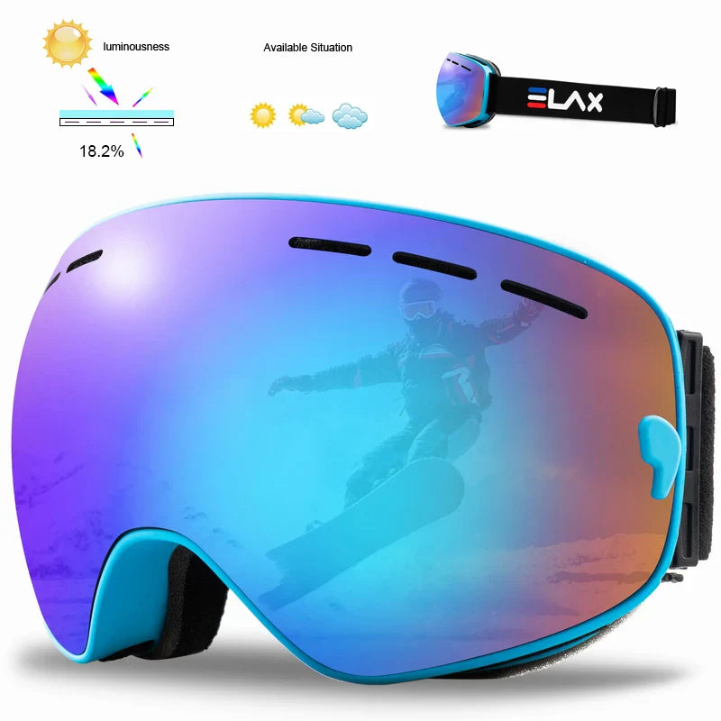 Masque de ski anti-UV et anti-buée