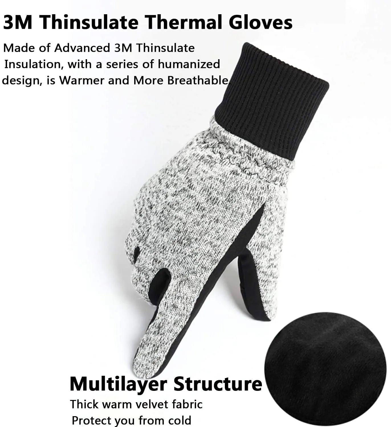 Gants hiver thermiques - 10°C  technologie ISOLANT 3M