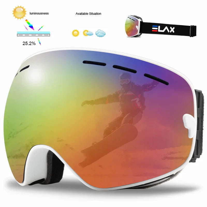 Masque de ski anti-UV et anti-buée