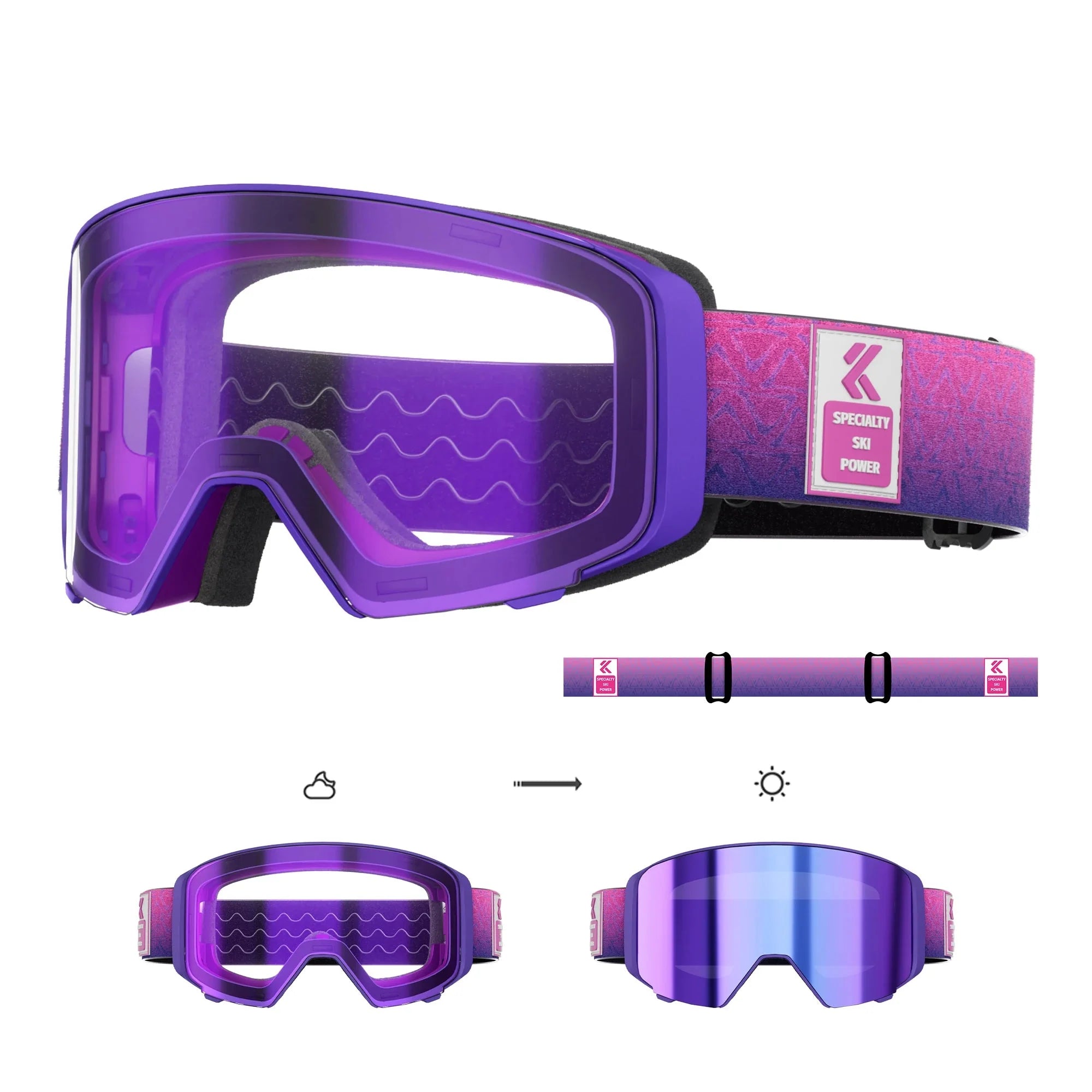 Masque de ski Street of Wild K724