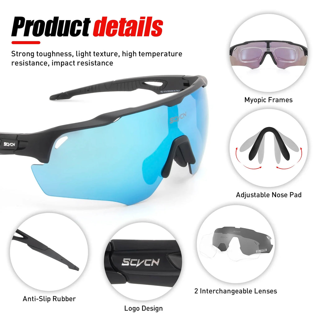 Lunettes de Sport SC-X18 – Vision HD &amp; Maintien Absolu