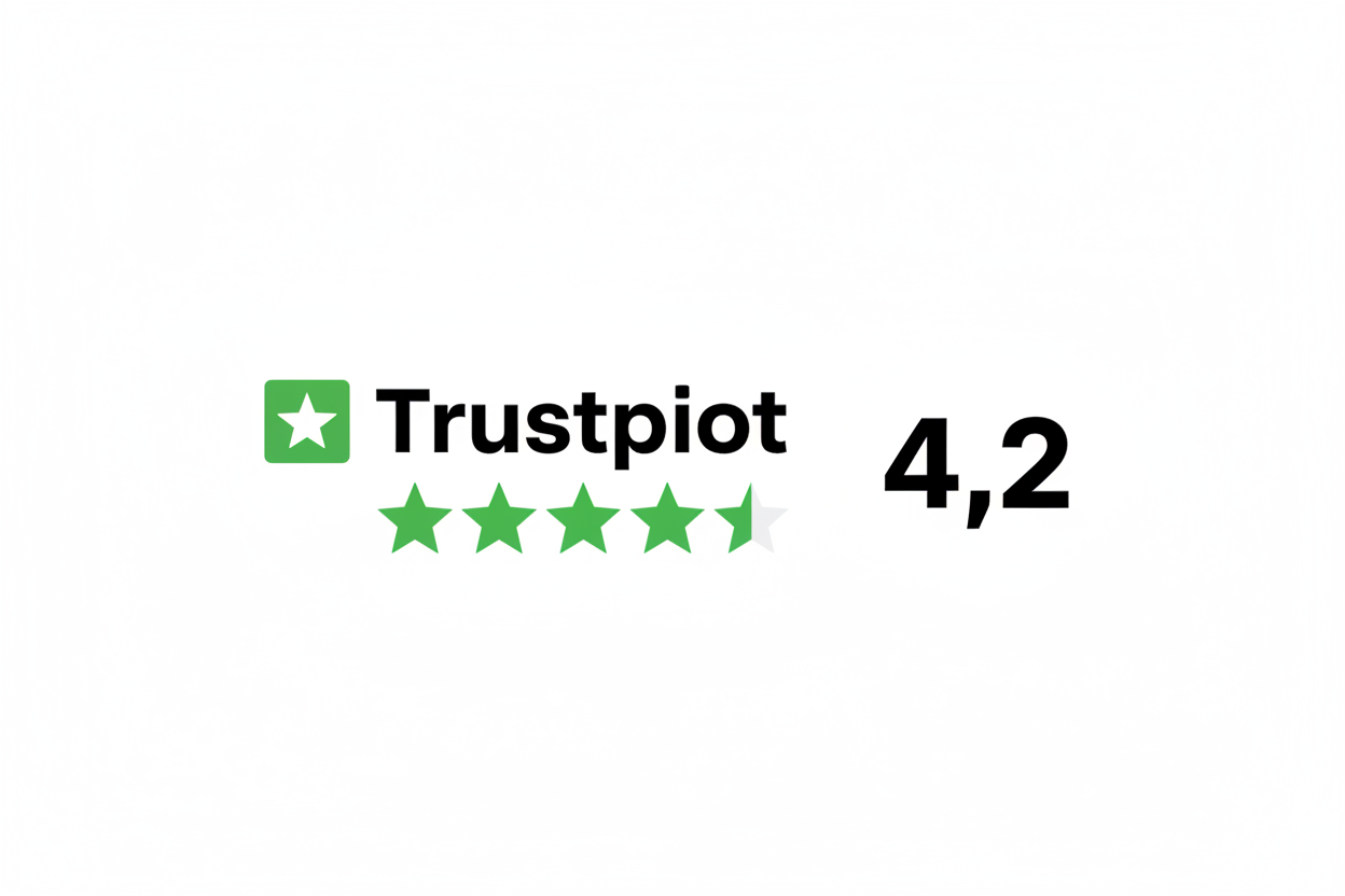 Bannière Trustpilot 4,2